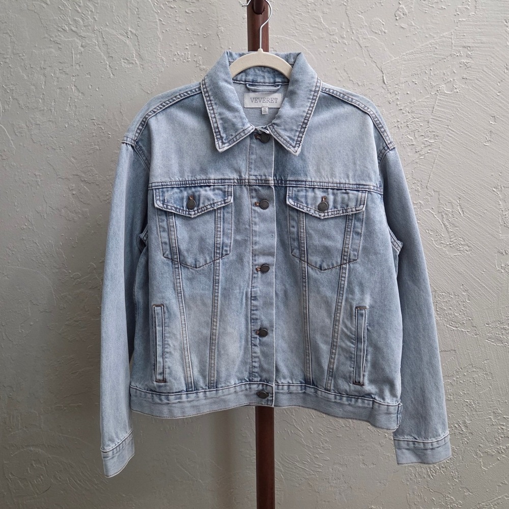 J121. Light Wash Denim Jacket
